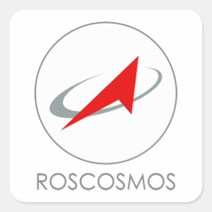 Adesivo Quadrado Agência espacial federal do russo: Roscosmos