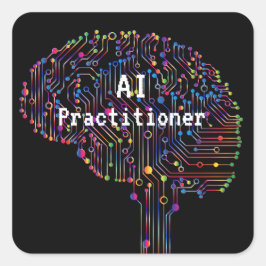 Adesivo Quadrado Agente de Inteligência Artificial Tech