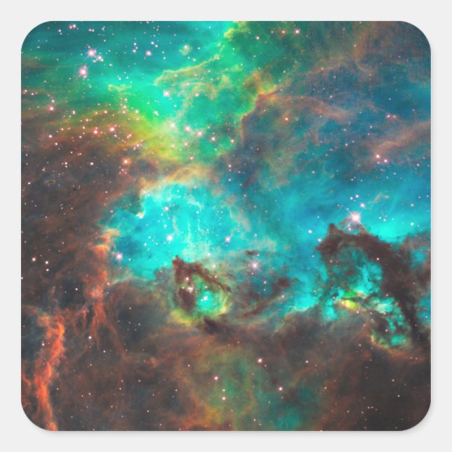 Adesivo Quadrado Aglomerado Estelar NGC 2074 (Frente)