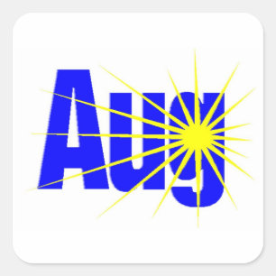 Adesivo Quadrado Agosto