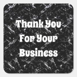 Adesivo Quadrado Agradecemos sua apreciação ao cliente da sua empre