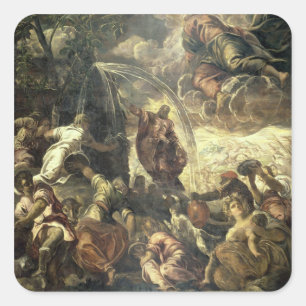 Adesivo Quadrado Água impressionante da rocha, 1575 de Moses