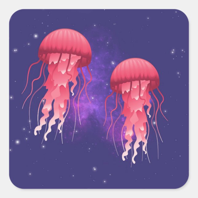 Adesivo Quadrado Água-Vazio Incrível No Espaço (Frente)