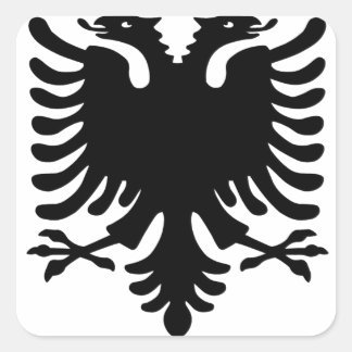 Adesivo Quadrado Águia Albanesa.