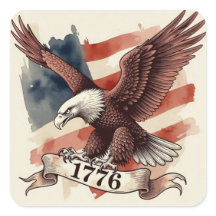 Águia Americana do 250º Aniversário Voando 1776