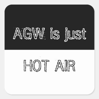 Adesivo Quadrado AGW é apenas hot air Sticker