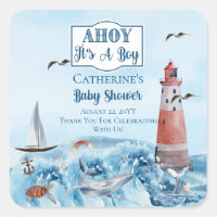 Ahoy, é um Chá de fraldas do Oceano Farol