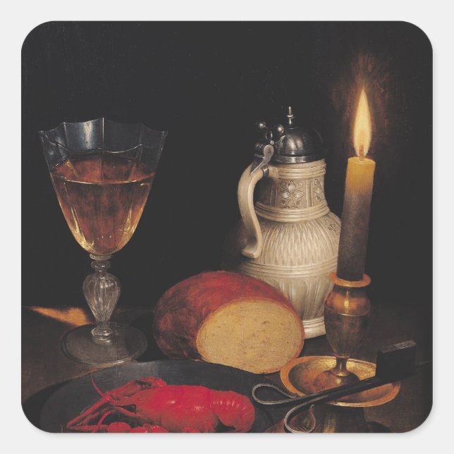 Adesivo Quadrado Ainda com vida, c.1630-35 (Frente)