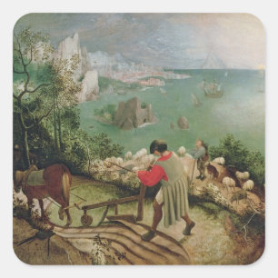 Adesivo Quadrado Ajardine com a queda de Ícaro, c.1555
