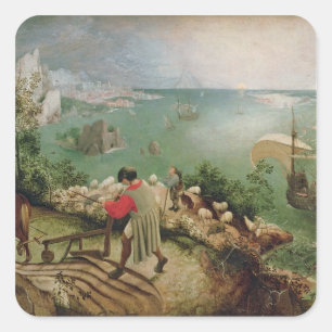 Adesivo Quadrado Ajardine com a queda de Ícaro, c.1555