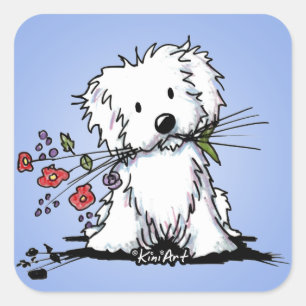 Adesivo Quadrado Ajudante do jardim de KiniArt