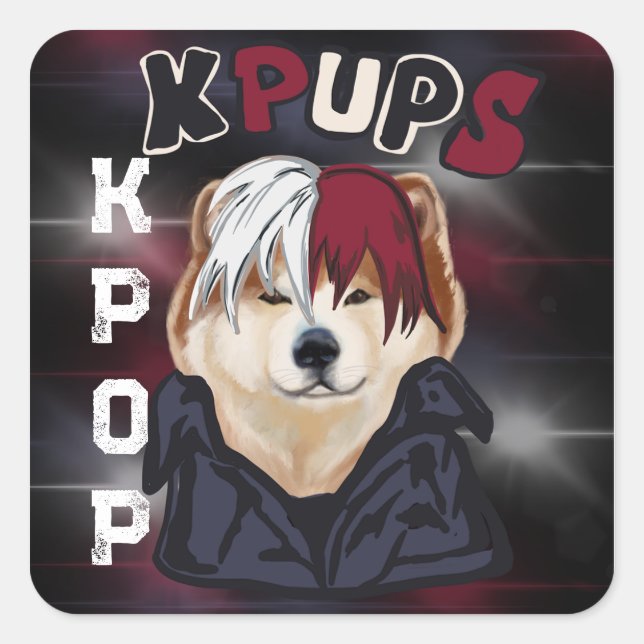 ADESIVO QUADRADO AKITA (Frente)