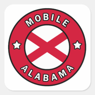Adesivo Quadrado Alabama móvel