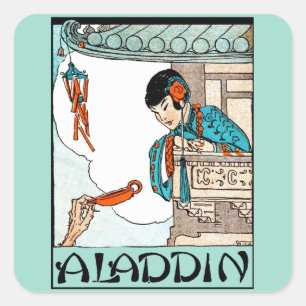 Adesivo Quadrado Aladdin