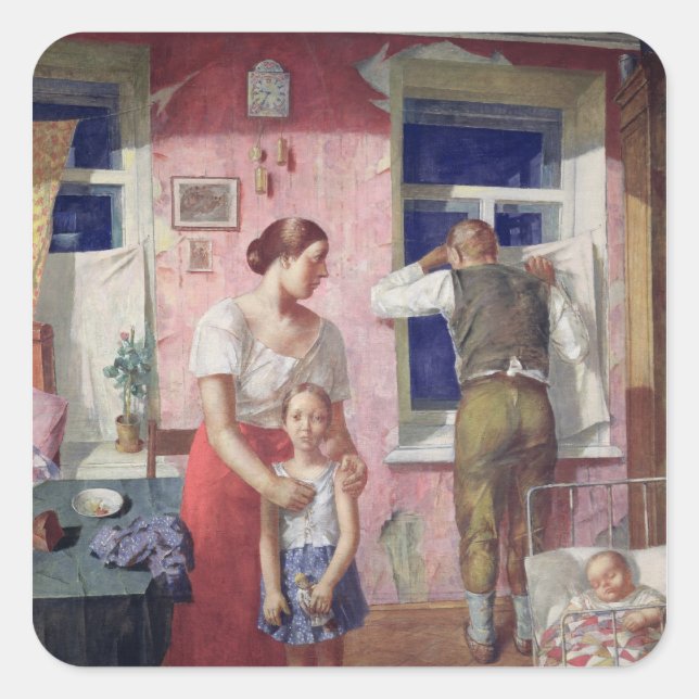 Adesivo Quadrado Alarme, 1934 (Frente)