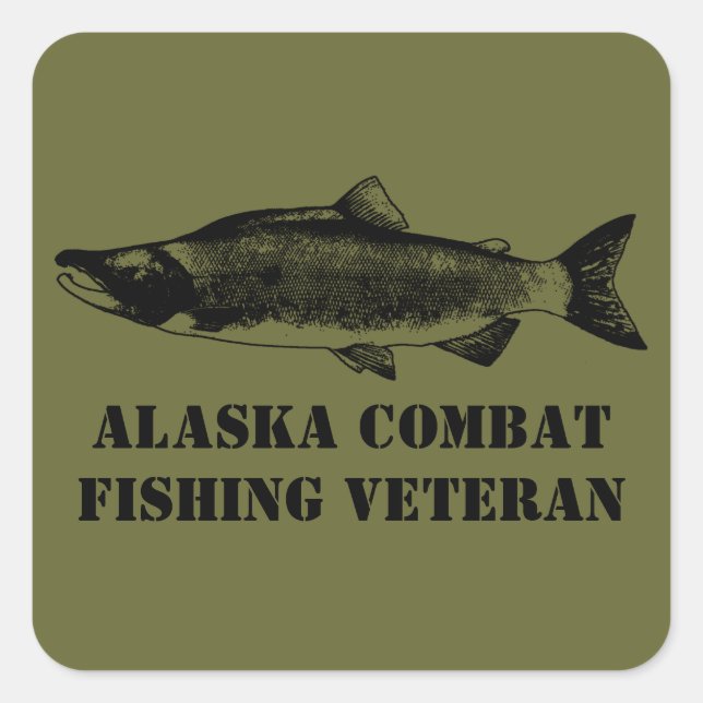 Adesivo Quadrado Alaska Combate Veterano (Frente)