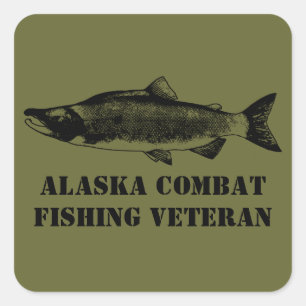 Adesivo Quadrado Alaska Combate Veterano