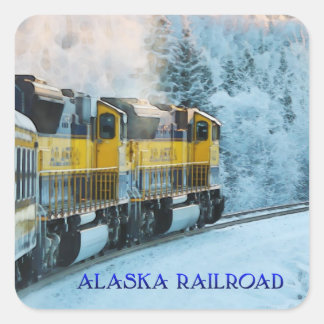 Adesivo Quadrado Alaska Railroad - Envelope Stickers