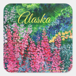 Adesivo Quadrado Alaskan Fireweed Square Sticker