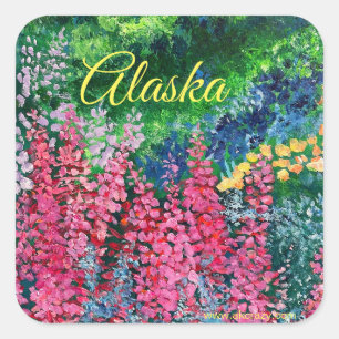 Adesivo Quadrado Alaskan Fireweed Square Sticker