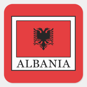Adesivo Quadrado Albânia