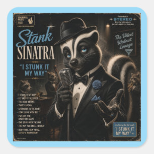 Adesivo Quadrado Álbum Stank Sinatra: uma Paródia