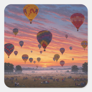 Adesivo Quadrado Albuquerque International Balloon Fiesta