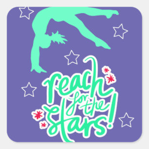 Adesivo Quadrado Alcance para o Tumbling da Ginástica das Estrelas