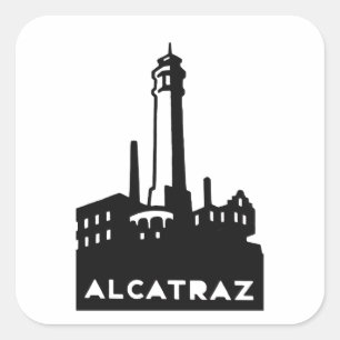 Adesivo Quadrado Alcatraz Stickers