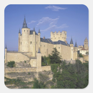 Adesivo Quadrado Alcazar, Segóvia, Castela e Leão, Espanha