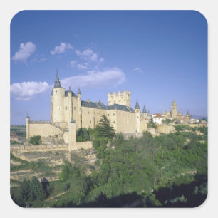 Adesivo Quadrado Alcazar, Segóvia, Castela e Leão, Espanha 2