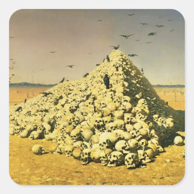 Adesivo Quadrado Alegoria da Guerra de 1871, 1871 (Frente)