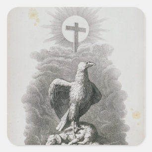 Adesivo Quadrado Alegoria de Roma