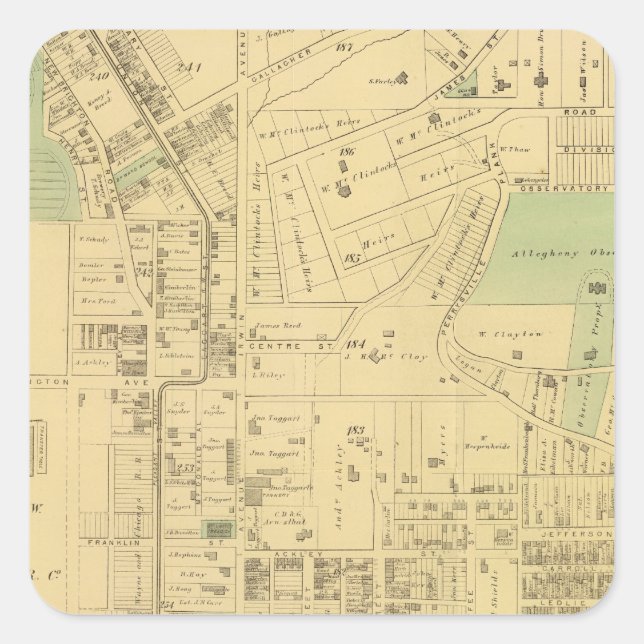 Adesivo Quadrado Alegrey ward 2 (Frente)