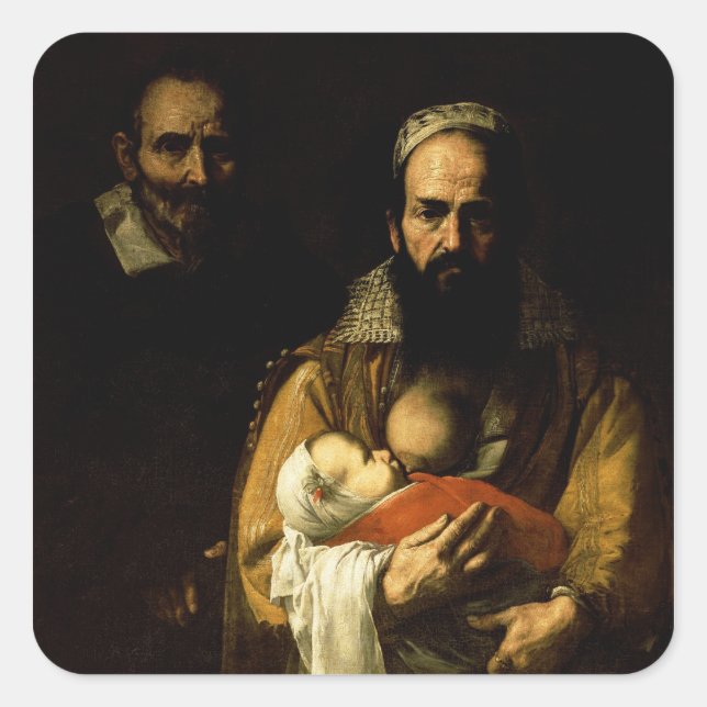Adesivo Quadrado Aleitamento de mães barbudas, 1631 (Frente)