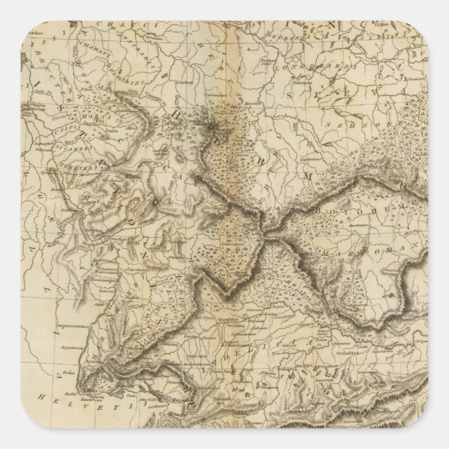 Adesivo Quadrado Alemanha Antiga (Frente)