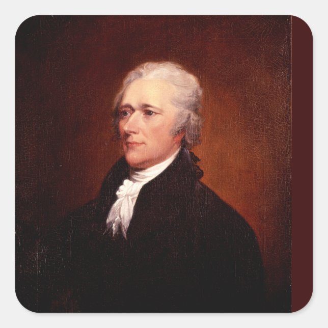 Adesivo Quadrado Alexander Hamilton (Frente)