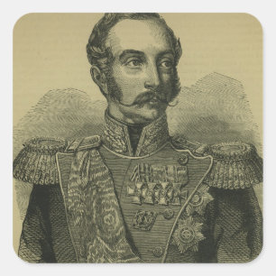 Adesivo Quadrado Alexander II de Rússia
