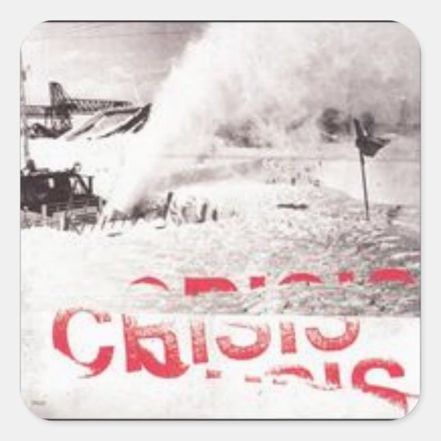 Adesivo Quadrado Alexisonfire - Cobrir 2 do álbum Crisis (Frente)
