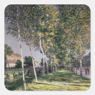 Adesivo Quadrado Alfred Sisley a caminhada