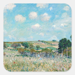 Adesivo Quadrado Alfred Sisley - O Prado