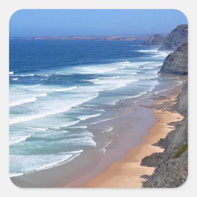 Adesivo Quadrado Algarve Beach, Portugal (Frente)