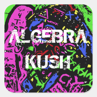 ADESIVO QUADRADO ÁLGEBRA KUSH