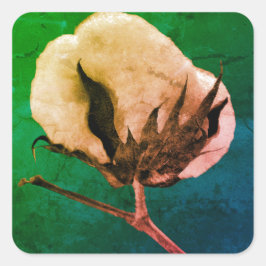 Adesivo Quadrado Algodão-Pau