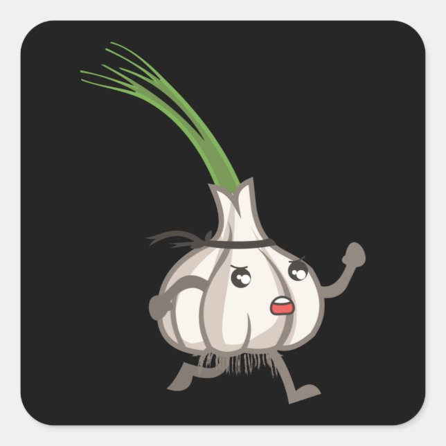 Adesivo Quadrado Alho legal (Frente)