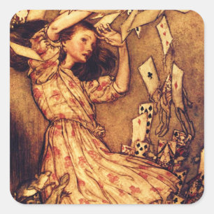 Adesivo Quadrado Alice no País das Maravilhas