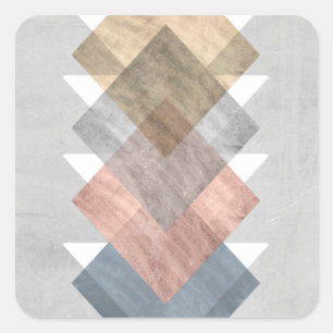 Adesivo Quadrado Alinhamento de Diamante I