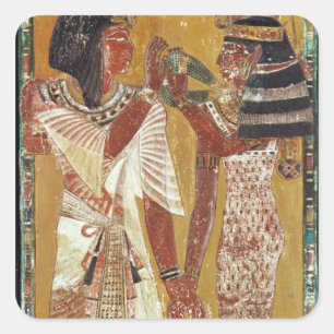Adesivo Quadrado Alivio que descreve a colocação de Hathor da deu