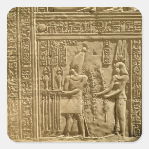 Adesivo Quadrado Alivio que descreve Ptolemy VIII Euergetes II