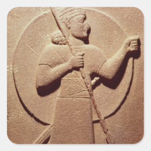 Adesivo Quadrado Alivio que descreve um guerreiro do Hittite